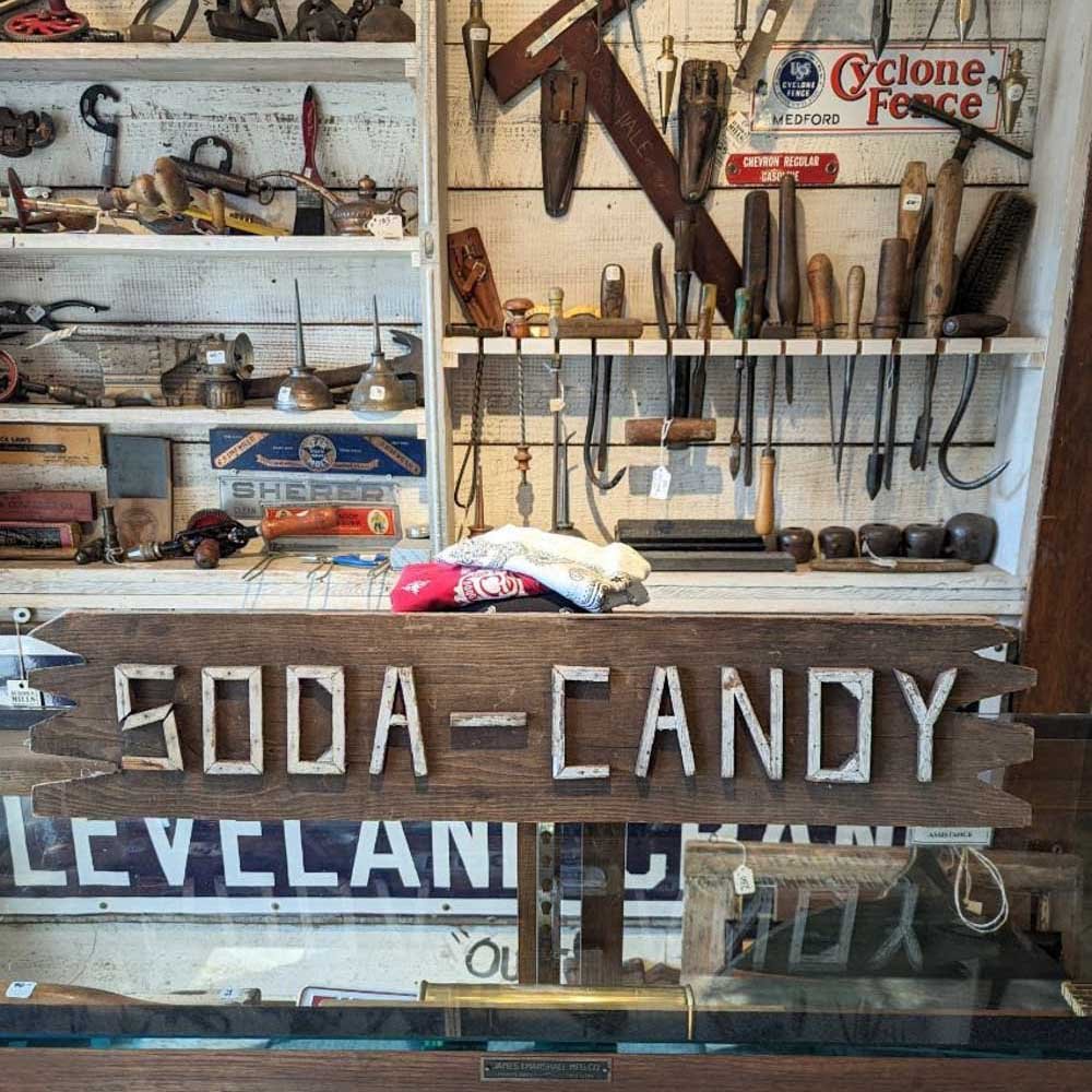 Camp Style "Candy, Soda, Lunch" Sign