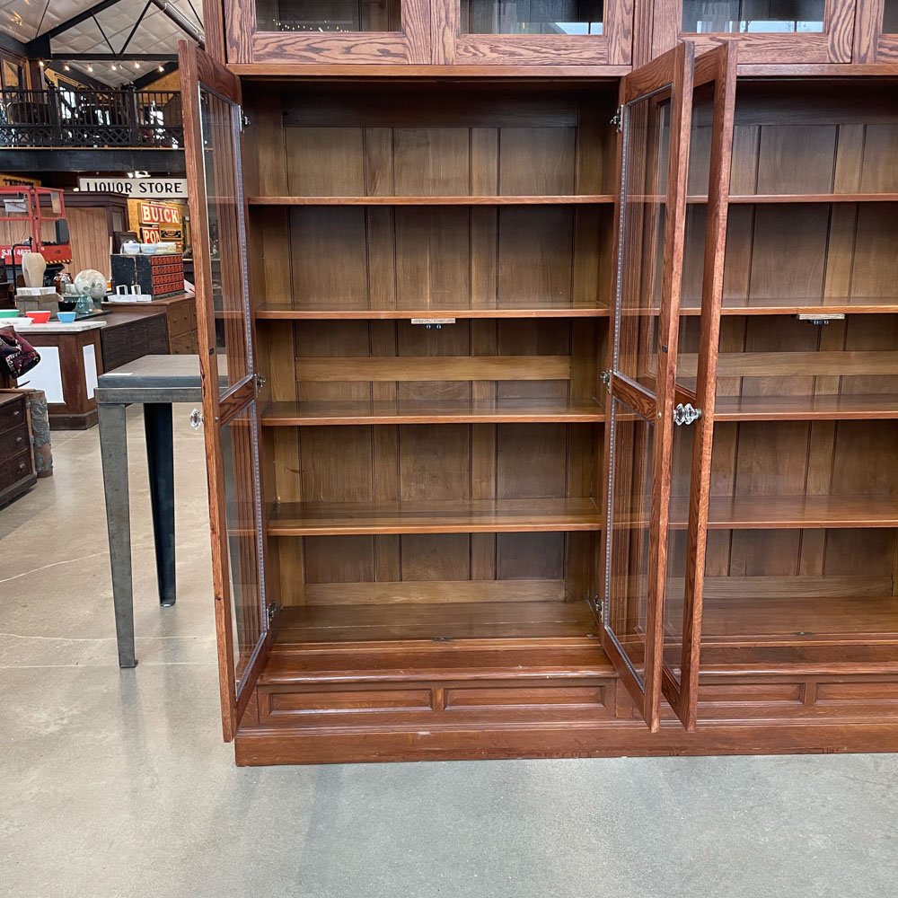 Portland Courthouse Oak Bookcase - Aurora Mills