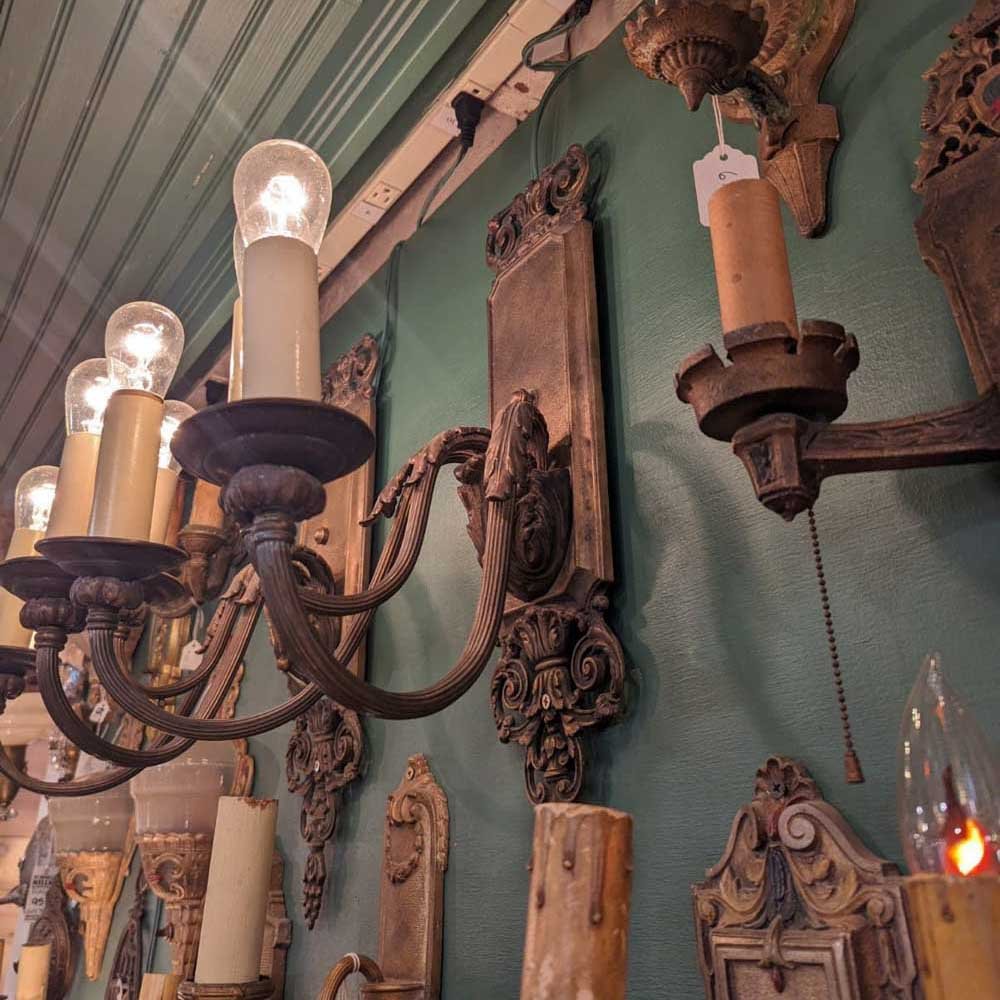 Brass Sconces, Pair - Aurora Mills