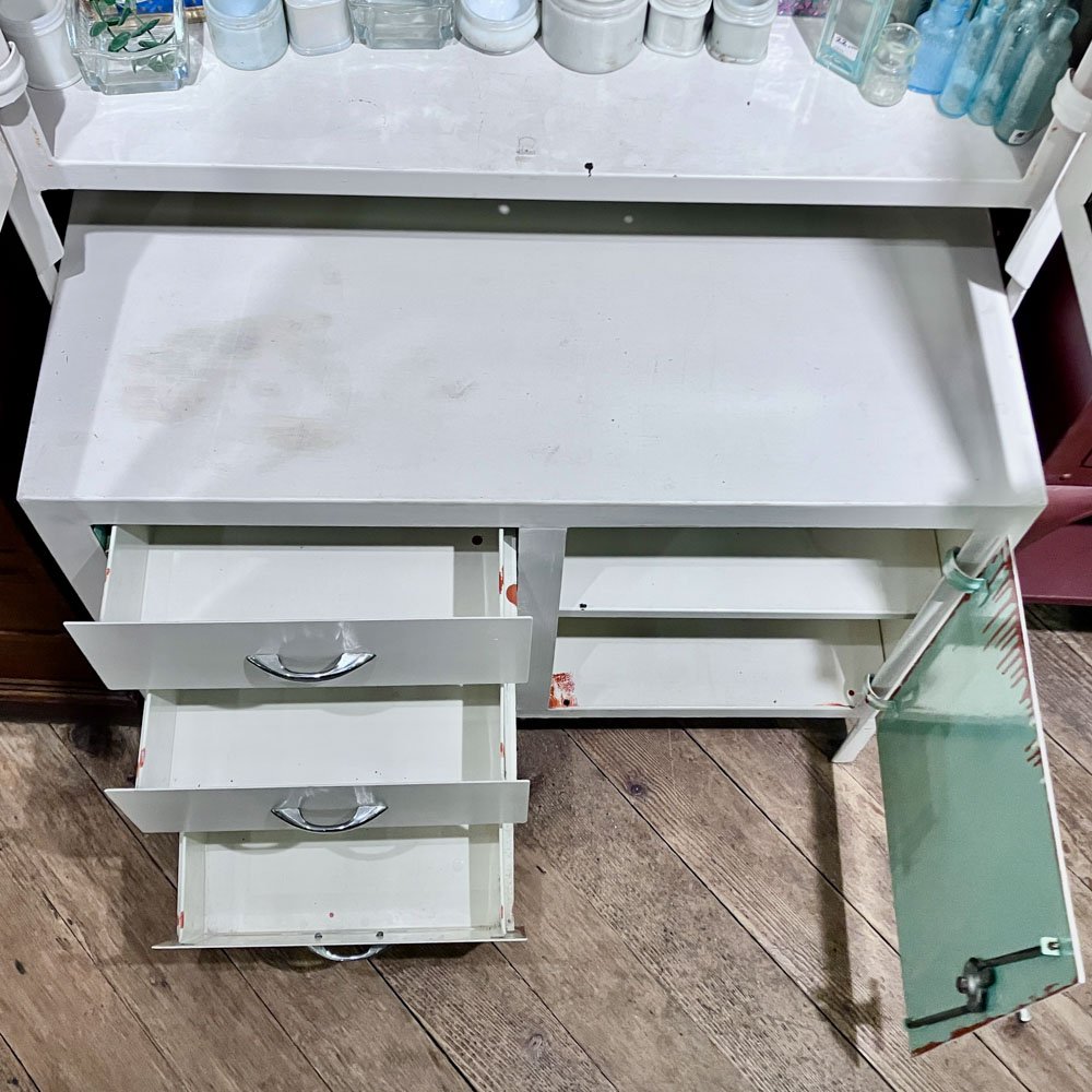 White Step-Back Medicine Cabinet - Aurora Mills