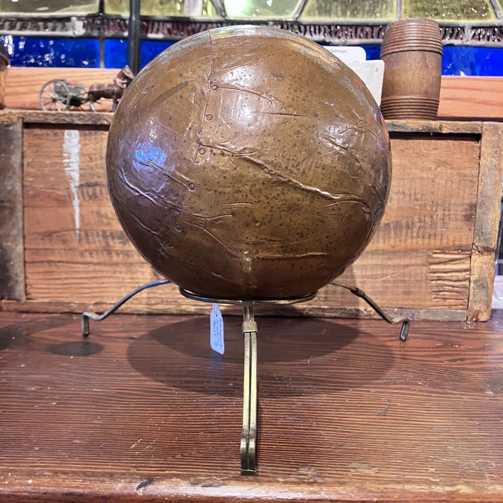 Folk Art Copper Sphere - Aurora Mills