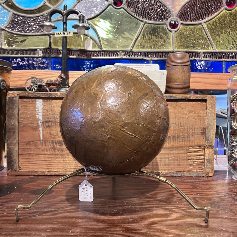 Folk Art Copper Sphere - Aurora Mills