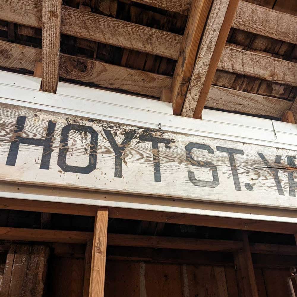 Hoyt St. Yard Office Sign - Aurora Mills