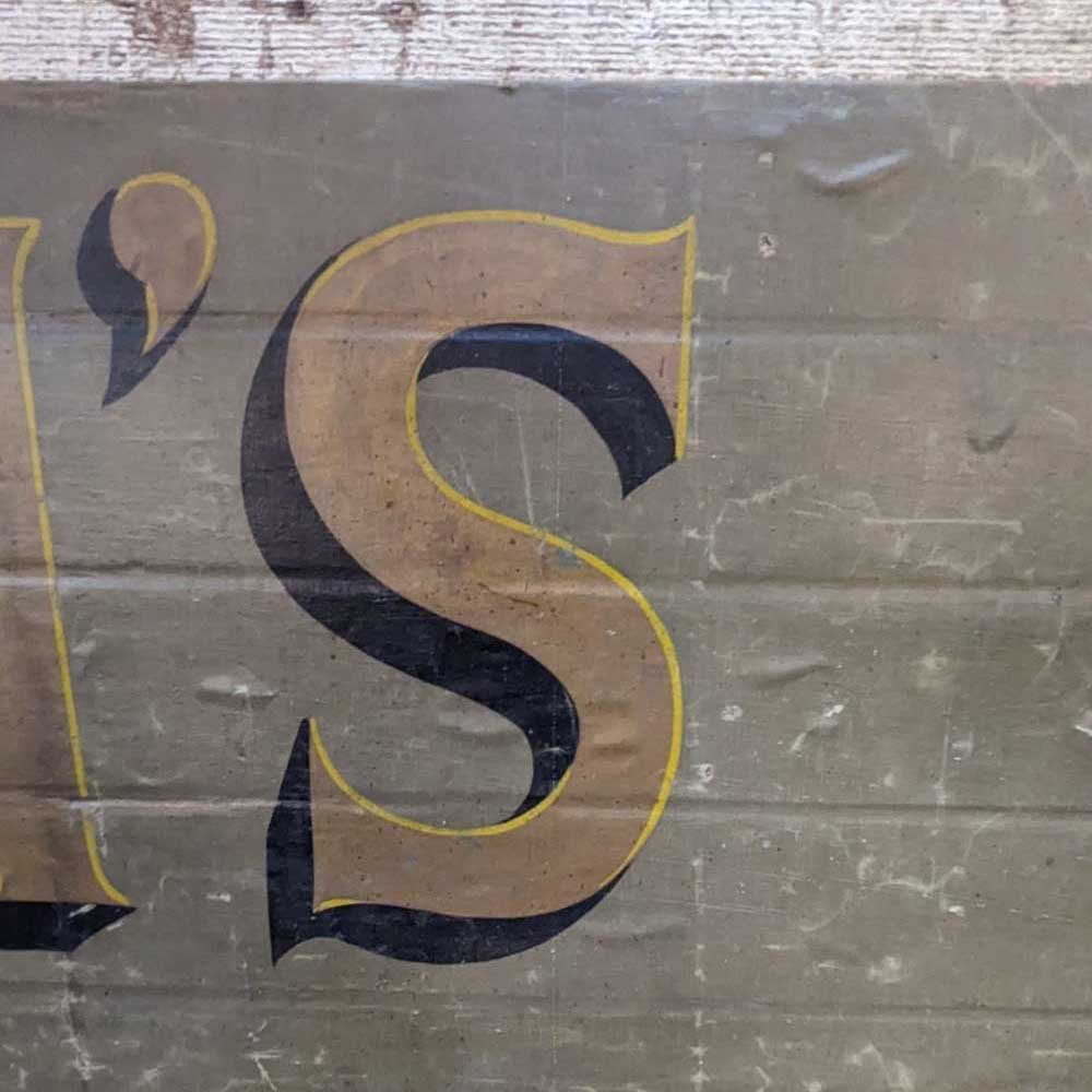 Teush’s Wood Canvas Sign - Aurora Mills