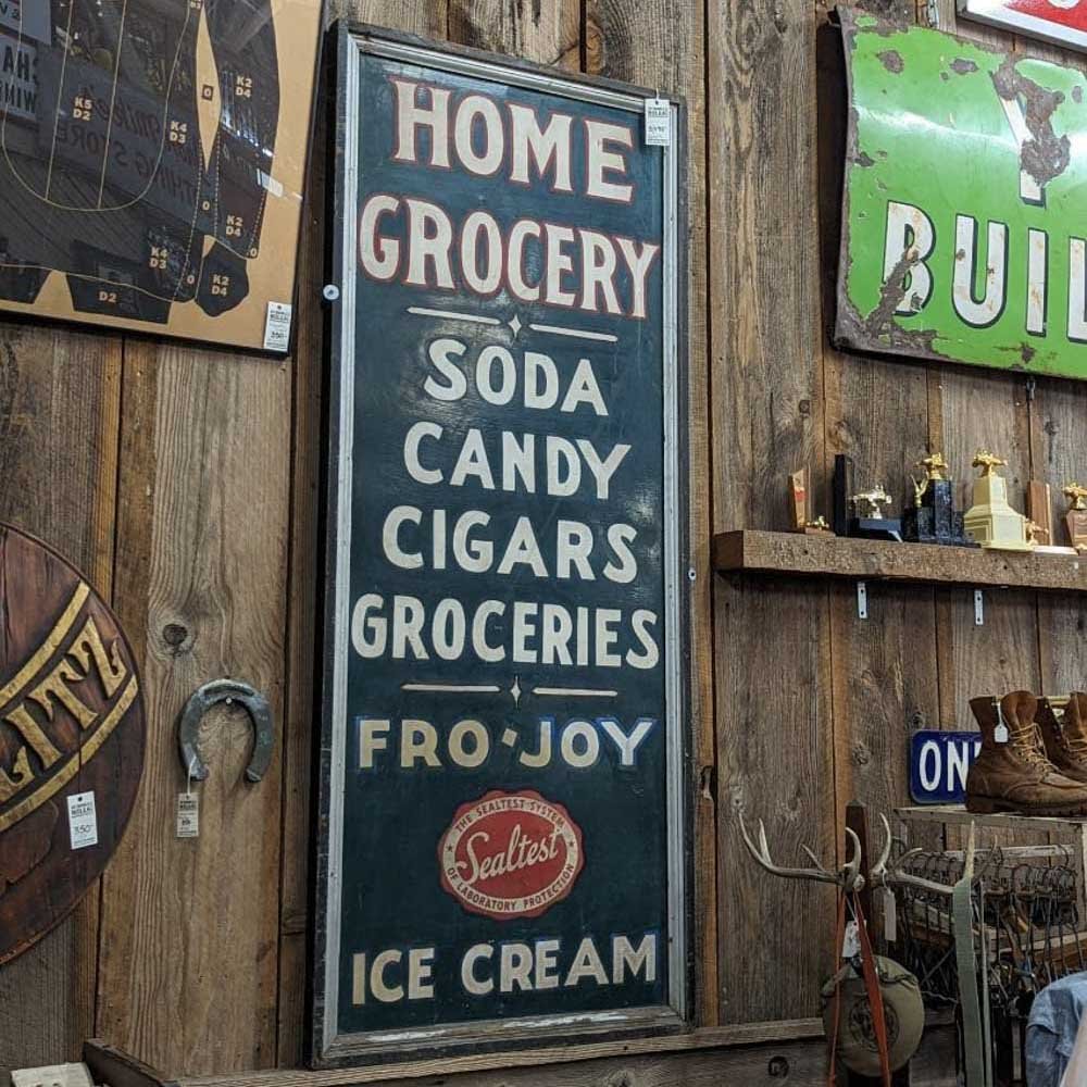 Home Grocery Hand-Painted Sign
