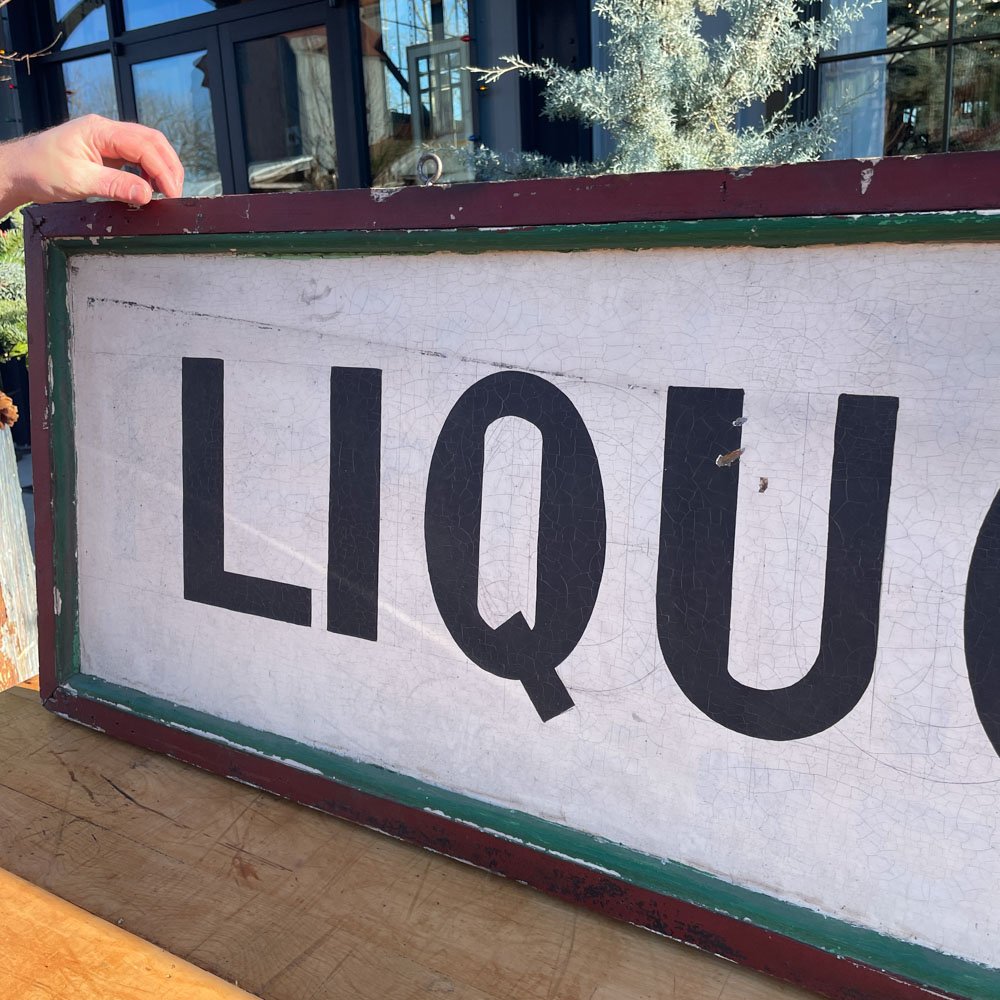 1930's Liquor Store Sign - Aurora Mills