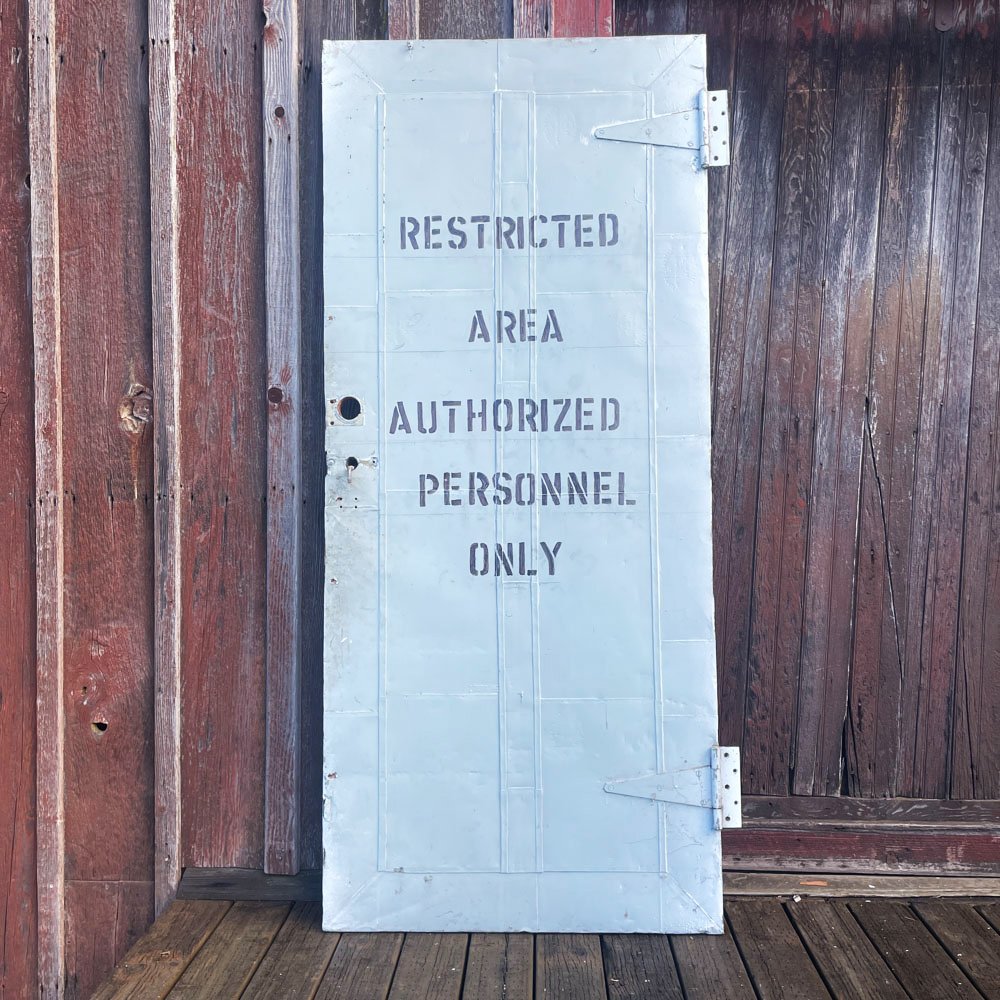 "Authorized Personnel" Fire Door