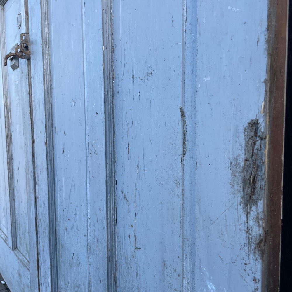 Pair of Light Blue Carriage Doors NEED DIMS - Aurora Mills