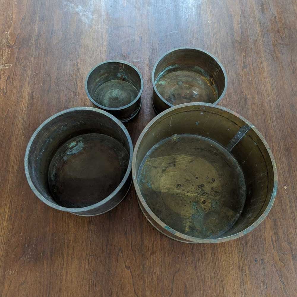 Set of 4 Brass Nesting Bowls - Aurora Mills