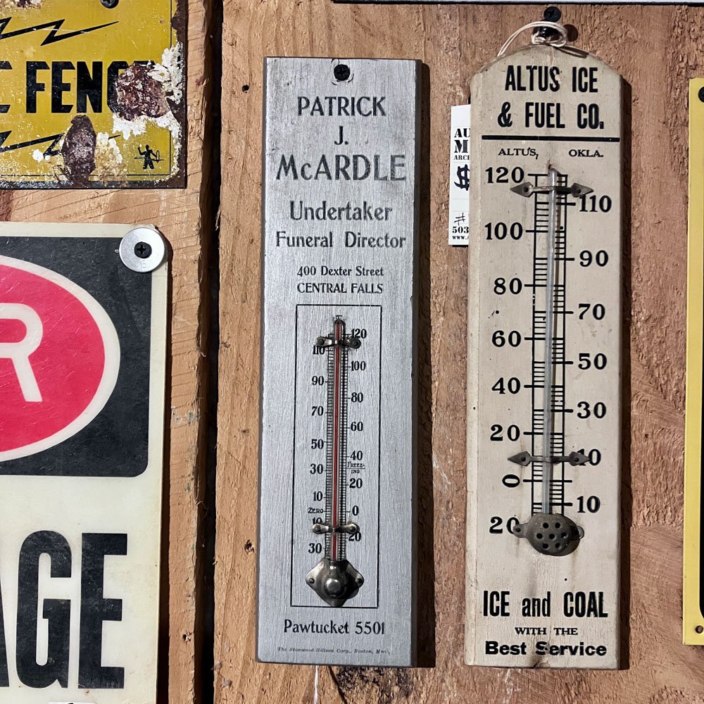 Funeral Home Advertising Thermometer