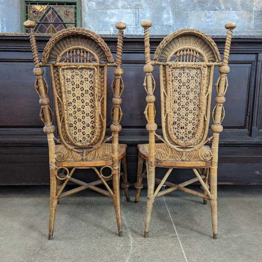 Antique wicker chairs hotsell