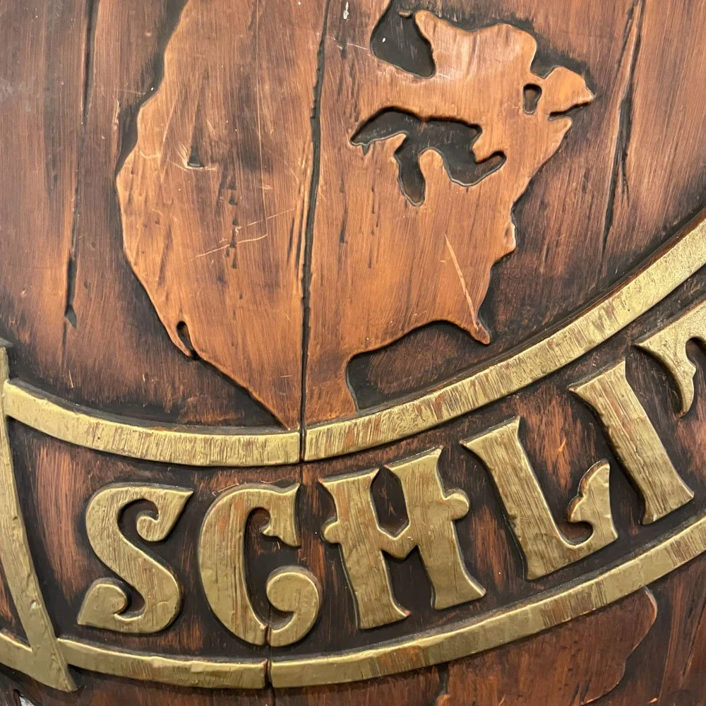 Schlitz Dimensional Faux Wood Bar Sign — Aurora Mills