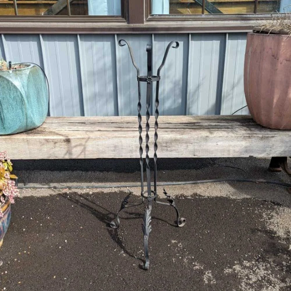 Victorian Plant Stand with Leaf Motif — Aurora Mills