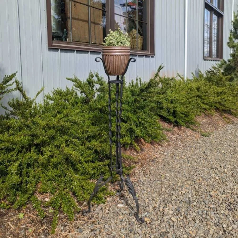 Victorian Plant Stand with Leaf Motif — Aurora Mills