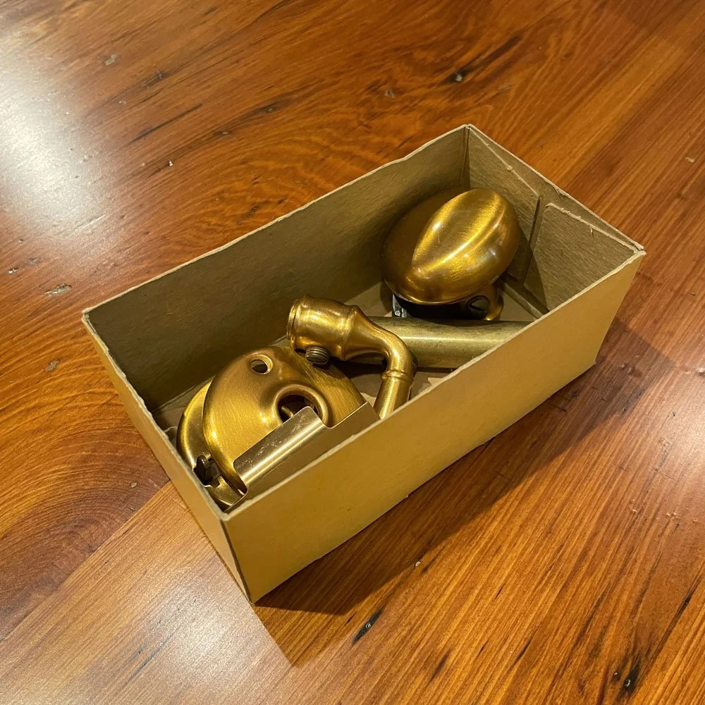 Dexter Lock Screen Door Passage with Lock and Combination Knob Set