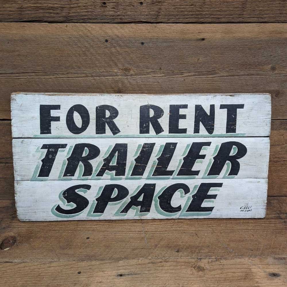 Trailer Space Sign