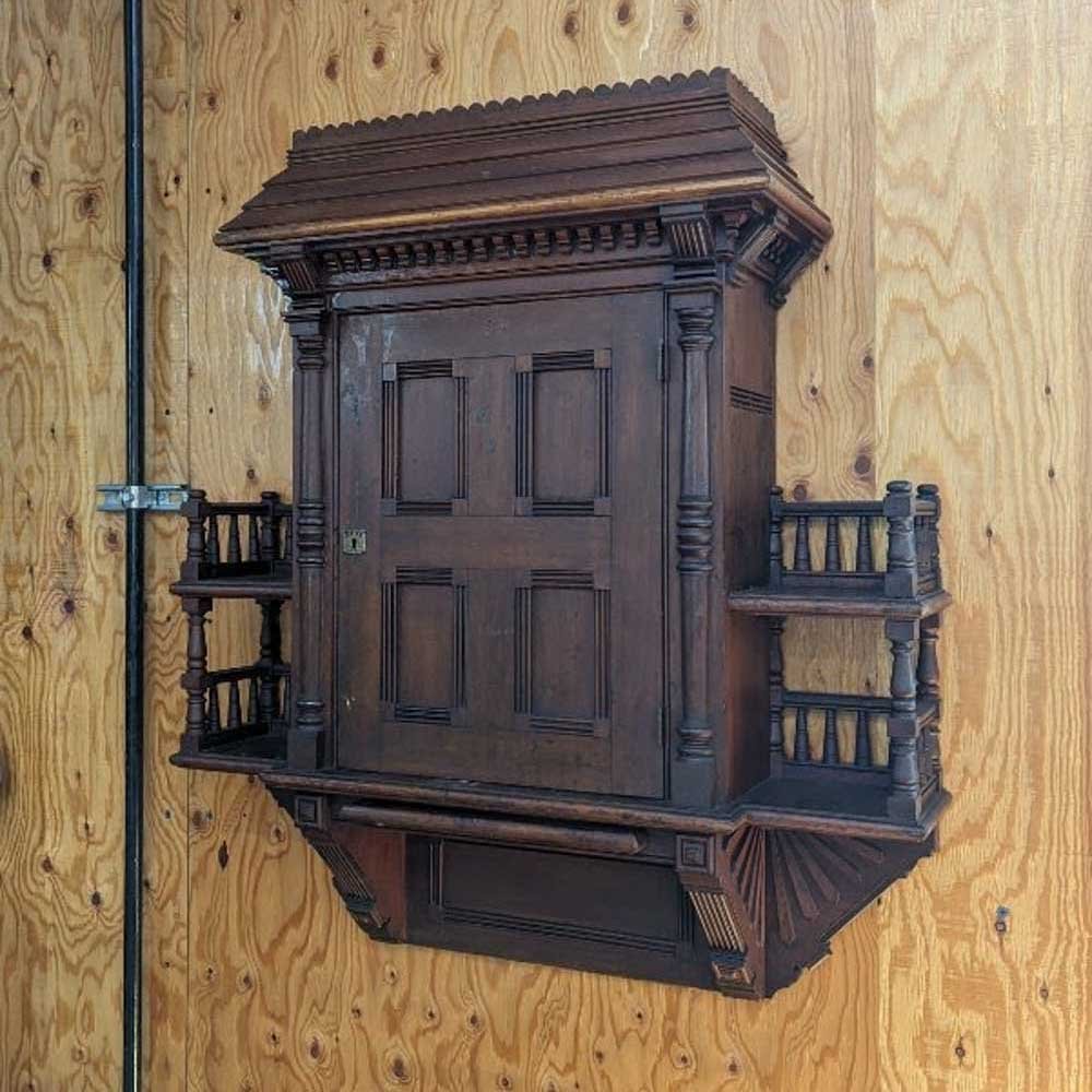 Victorian Walnut Wall Cabinet