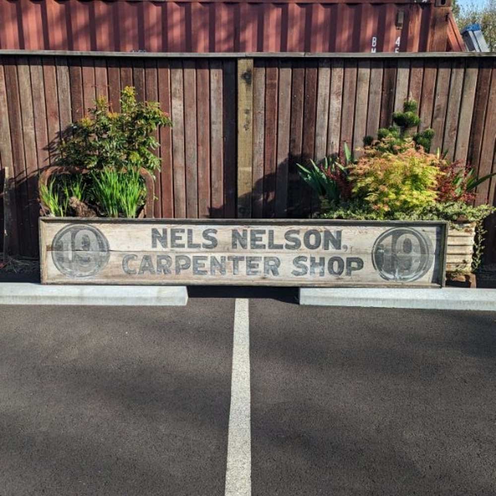 Nels Nelson Carpenter Sign
