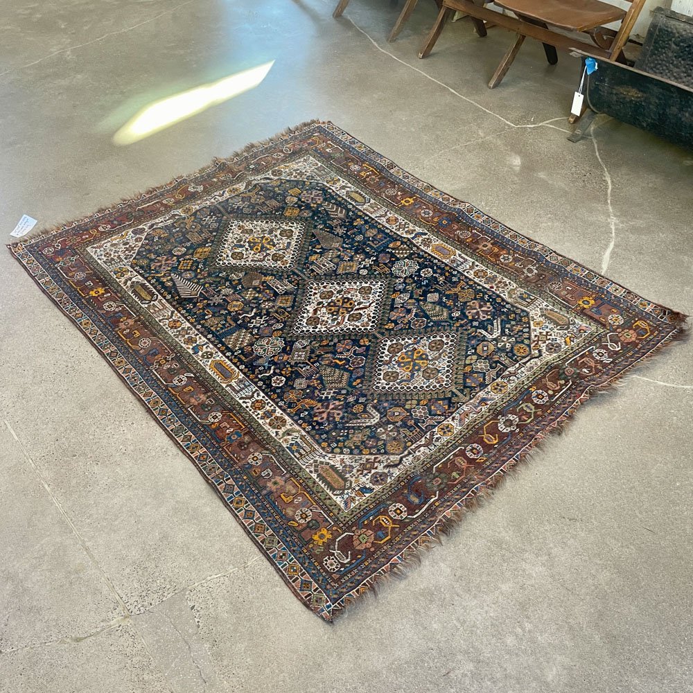 Late 1800s Qashqai Rug — Aurora Mills
