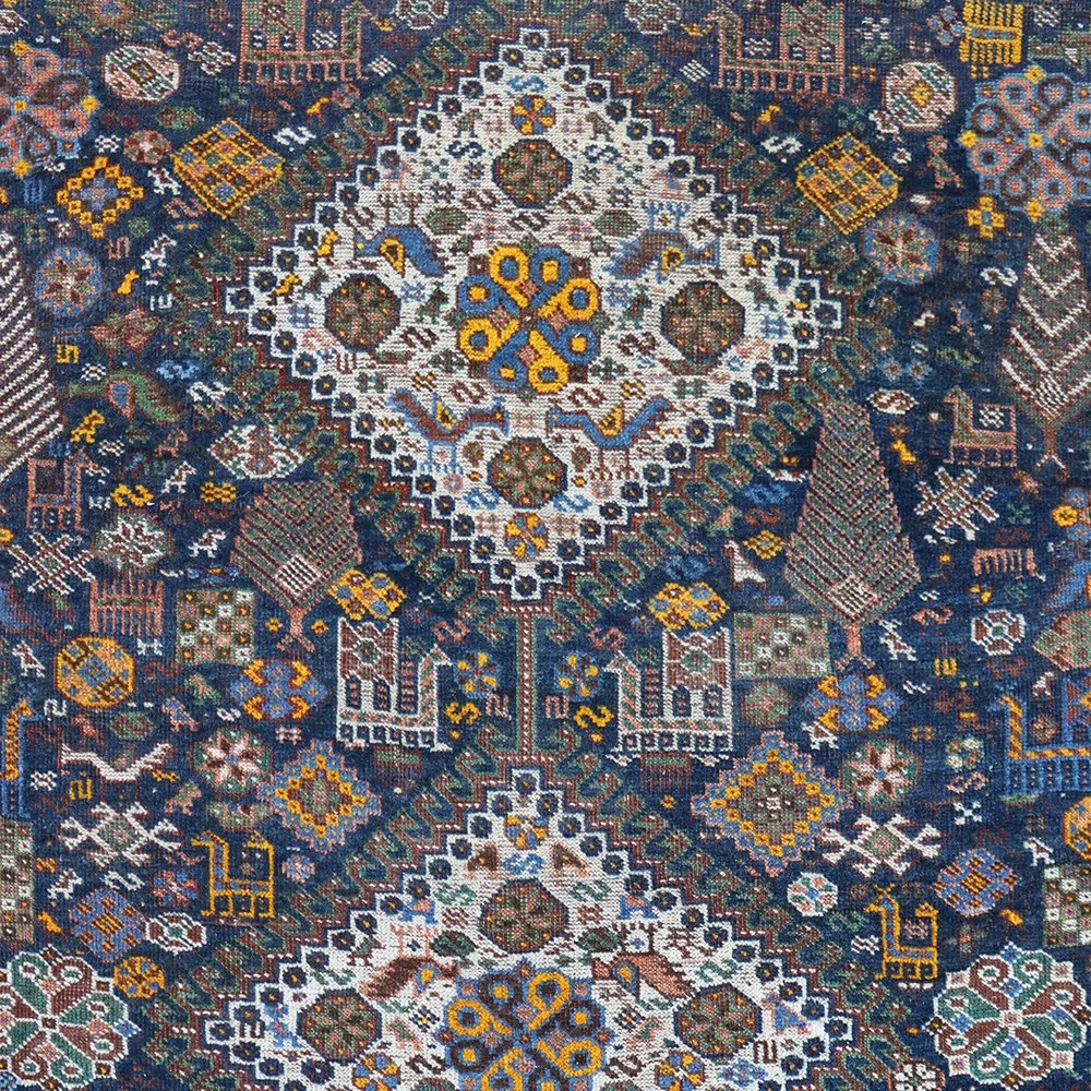 Late 1800s Qashqai Rug — Aurora Mills