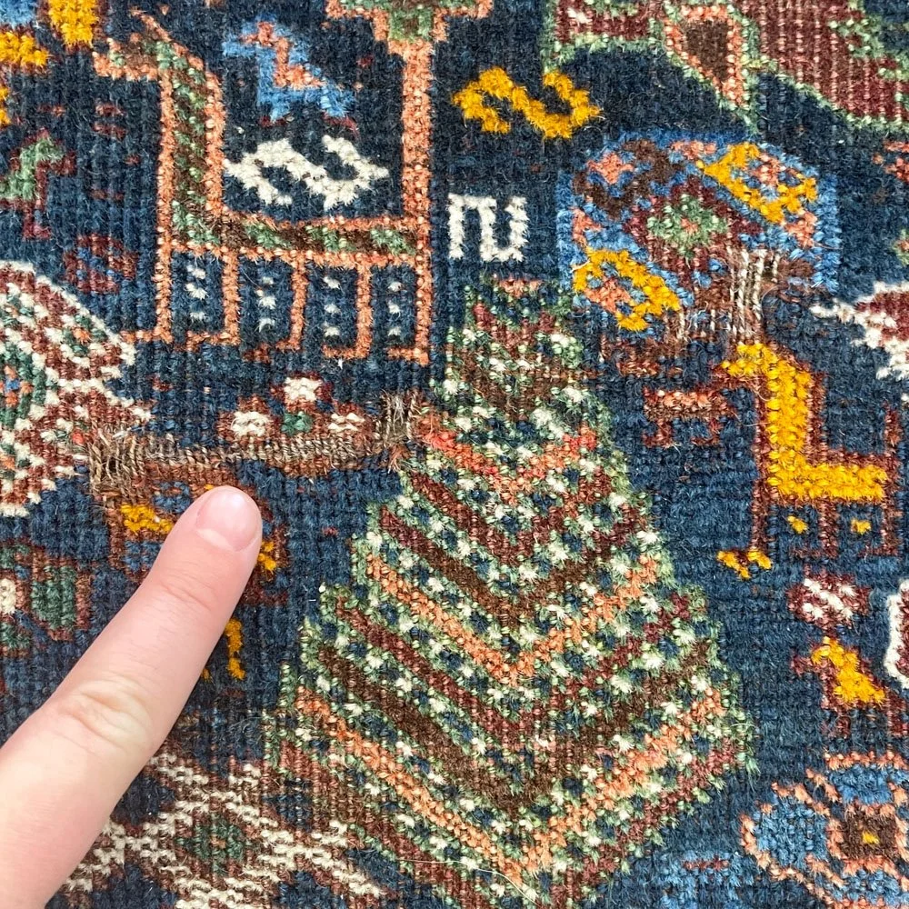 Late 1800s Qashqai Rug — Aurora Mills