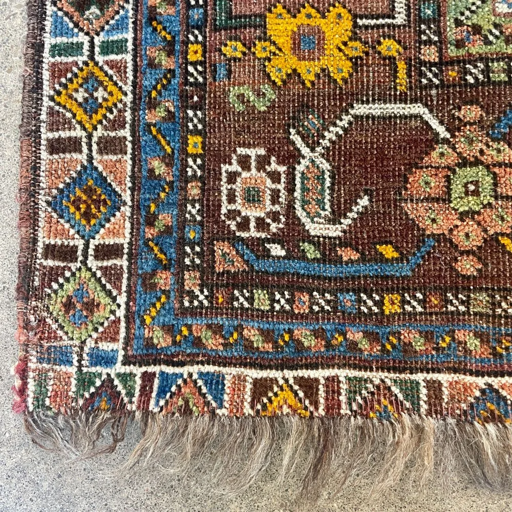 Late 1800s Qashqai Rug — Aurora Mills