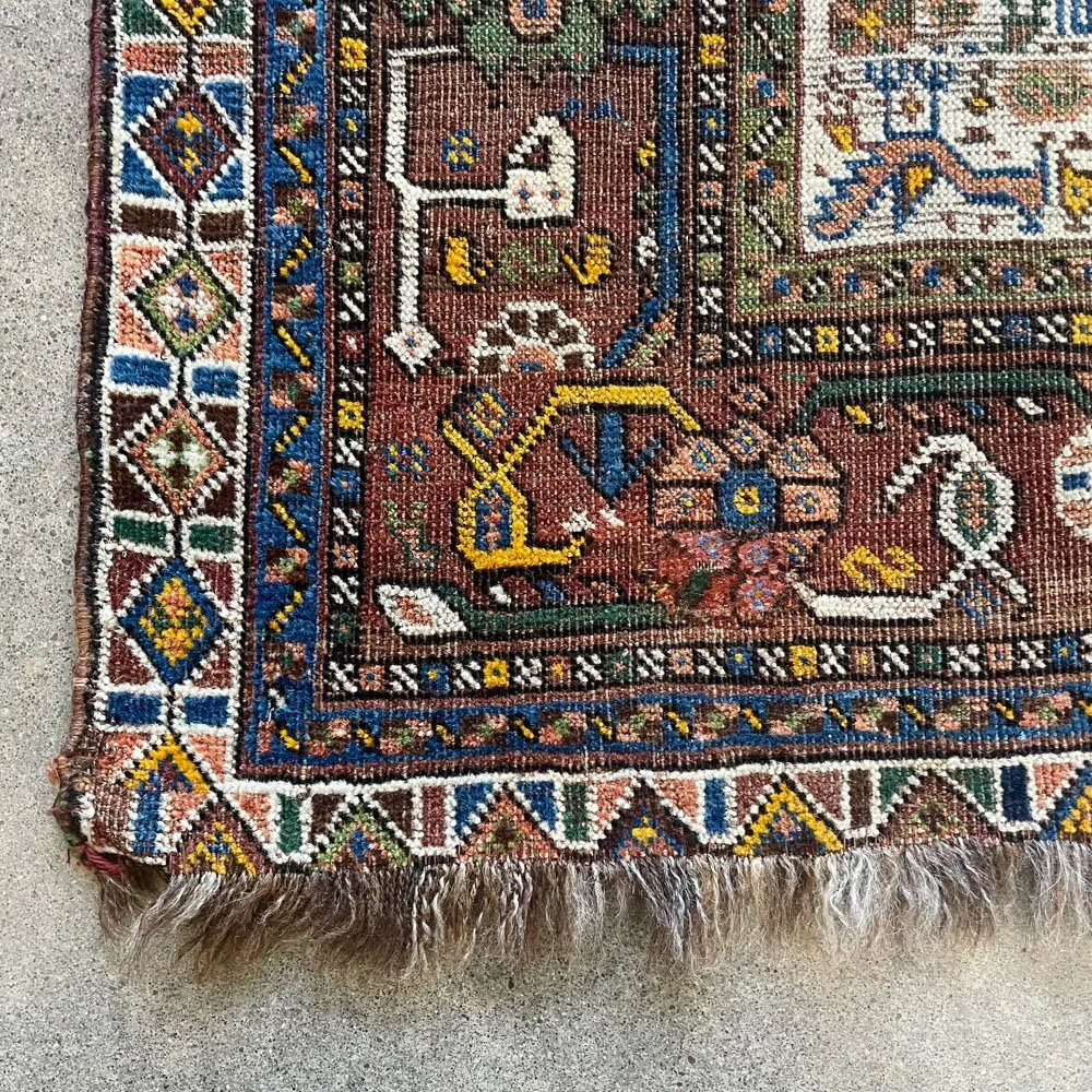 Late 1800s Qashqai Rug — Aurora Mills