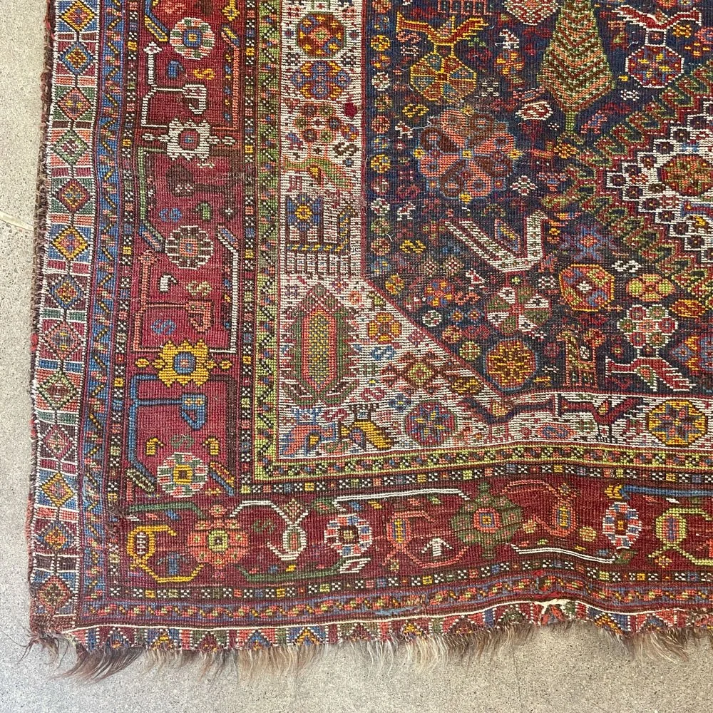 Late 1800s Qashqai Rug — Aurora Mills