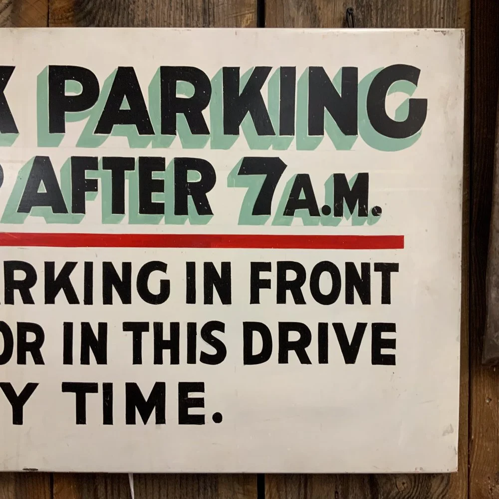 No Truck Parking 看板　トラック駐車禁止 レトロ　アンティーク No Truck Parking 看板 トラック駐車禁止 レトロ アンティーク