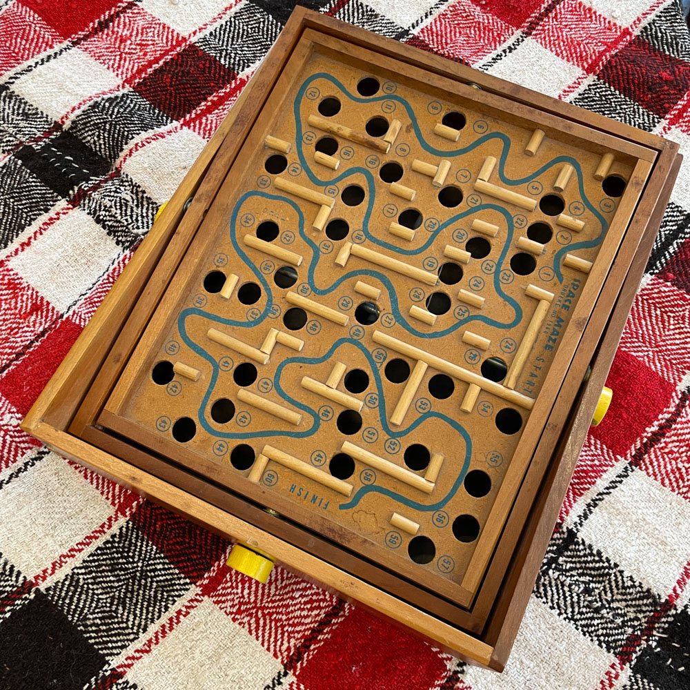 Wooden Space Maze Labyrinth Game
