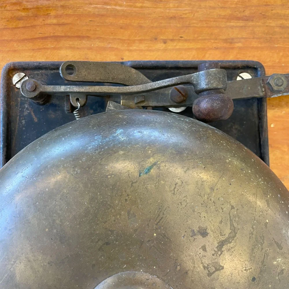 Antique Brass Boxing Bell — Aurora Mills