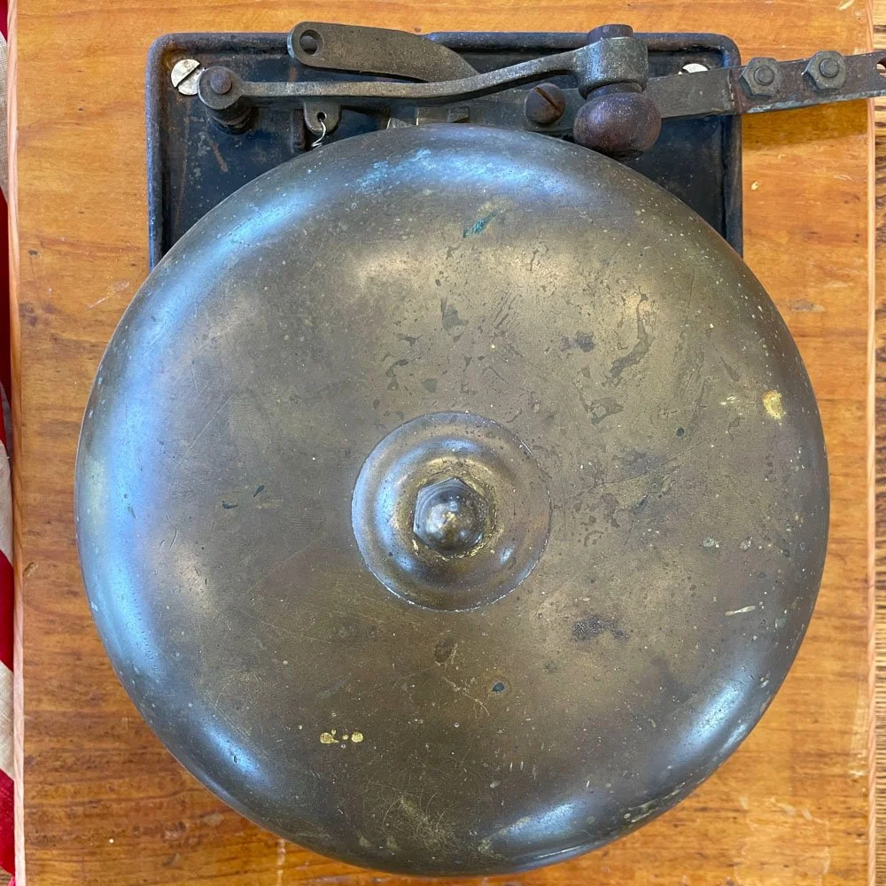 Antique Brass Boxing Bell — Aurora Mills