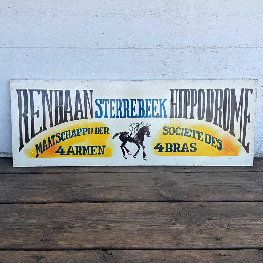 Renbaan Sterrebeek Hippodrome Sign