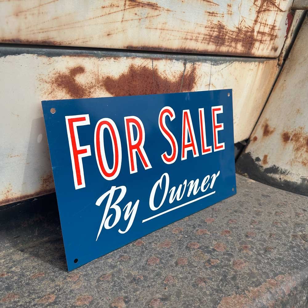 Vintage "For Sale By Owner" Sign