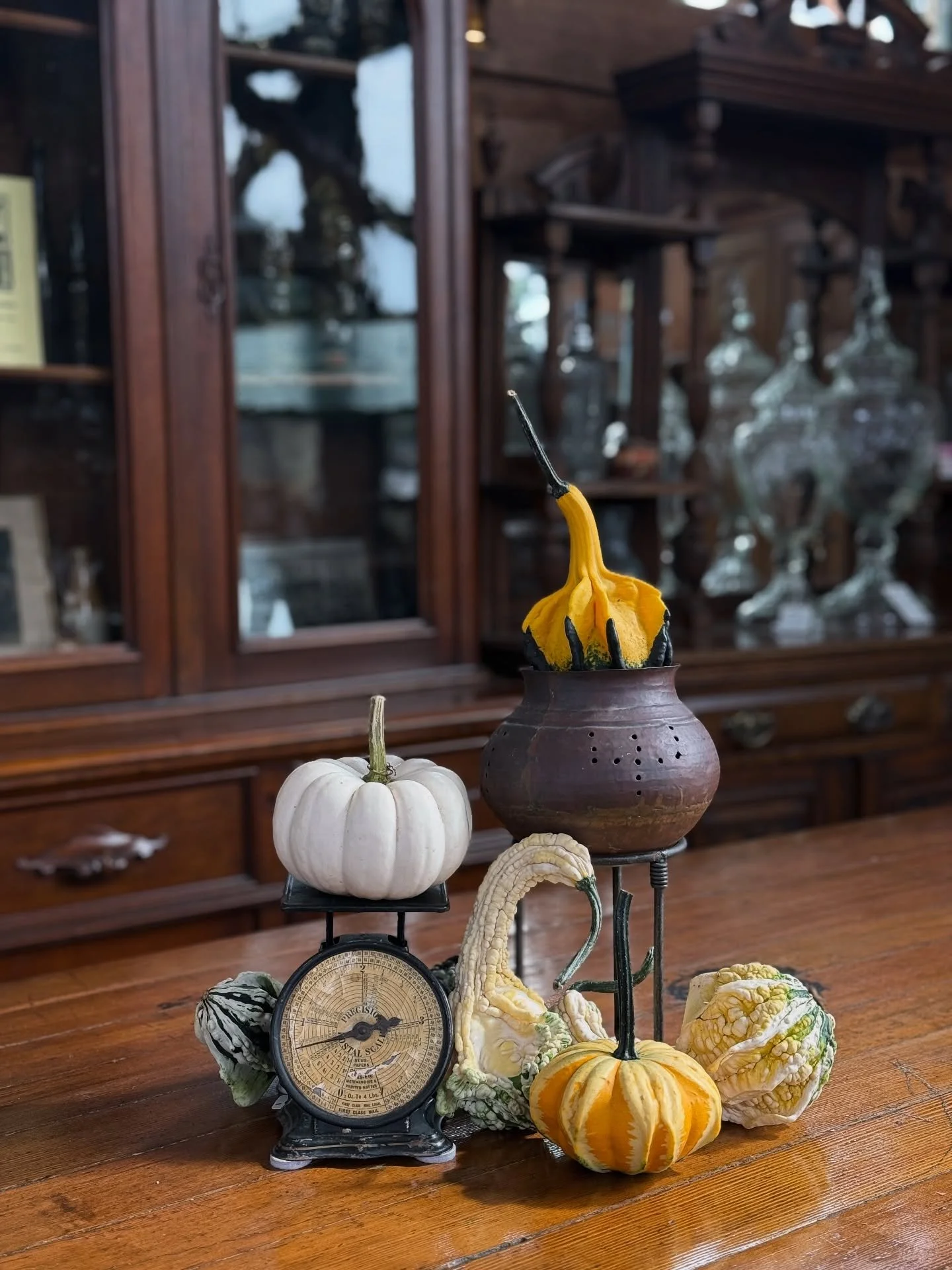 🍂 Feeling like Fall around here! 🍂 
.
Decorating your harvest table in the fall is one of the best joys of the year! 🌻 
.
If you&rsquo;re looking for interesting bowls, baskets or other containers to stage your natural elements in, Aurora Mills ha