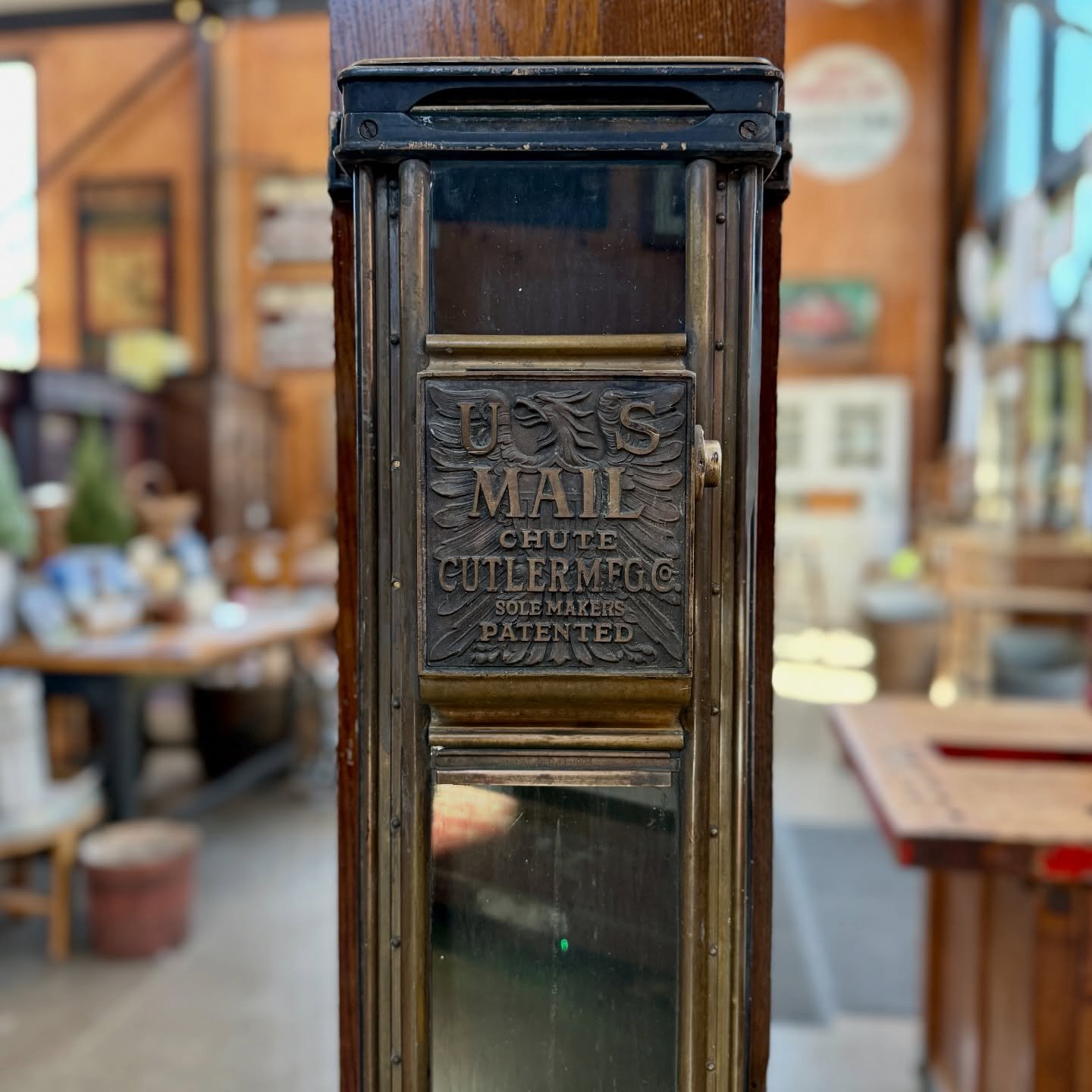 An early mail chute saved from the Governors Building on SW 2nd &amp; SW Stark in Portland, OR. 💌
.
While it&rsquo;s always a bummer to see old neglected structures come down, we appreciate the opportunity to give parts and pieces new life! 🌱 
.
Th