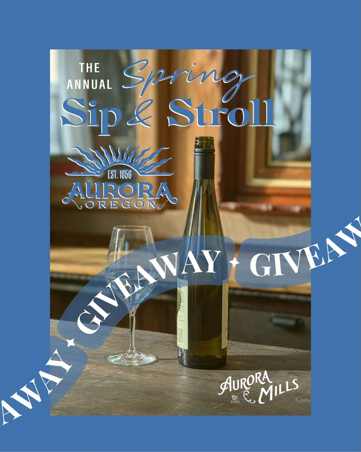 🍷 🎫 TICKET GIVEAWAY 🎫 🍷 
.
Enter to win a passport for 2 the weekend of May 2nd &amp; 3rd for Aurora&rsquo;s Sip &amp; Stroll event!
.
Your ticket will include the following:
- ��Wine Tasting for Two at 6+ locations
- ��Savory Samples at 6+ locat