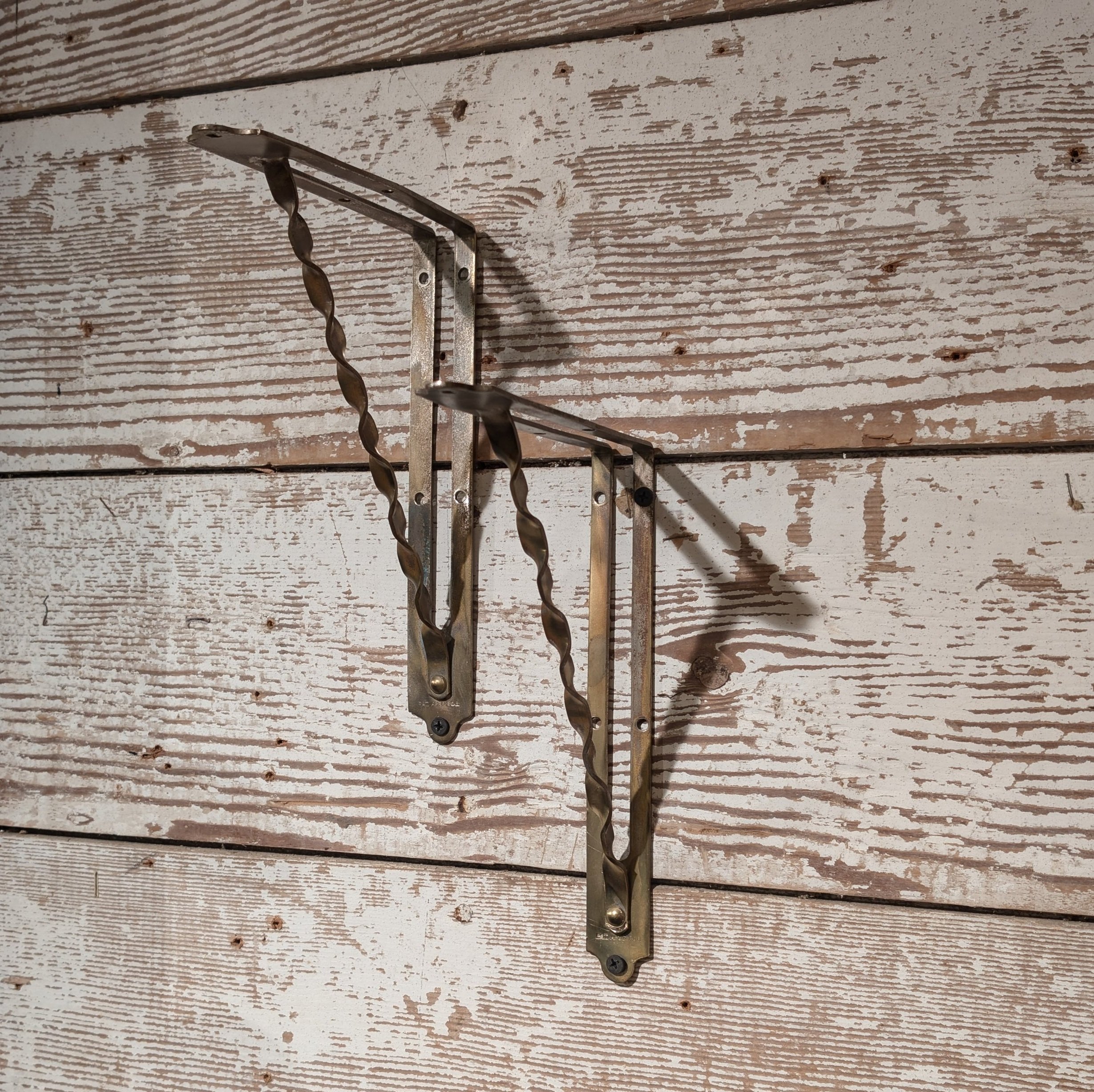 Nickel Shelf Bracket Pair