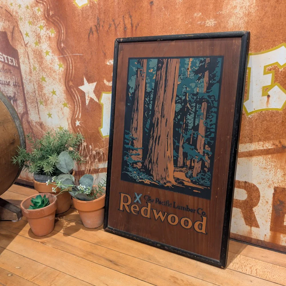 The Pacific Lumber Co. Redwood Sign