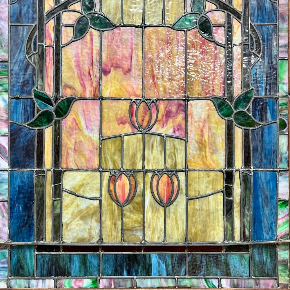 Garden Trellis Stained Glass Window — Aurora Mills