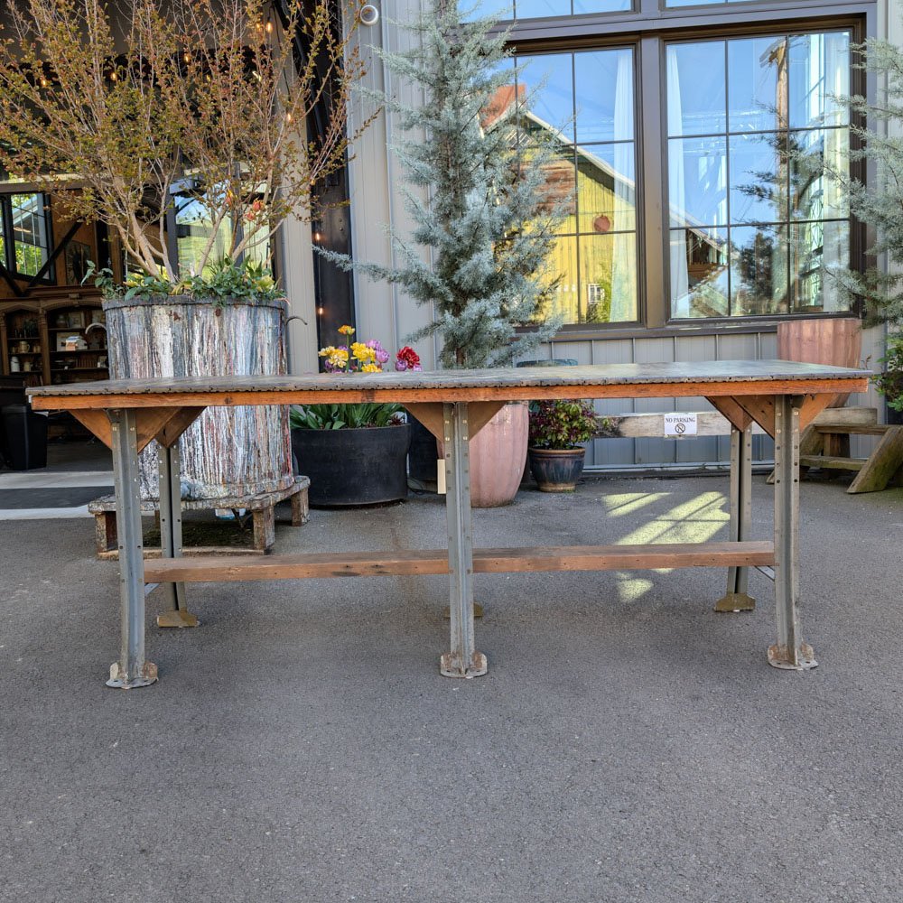 Industrial Tongue and Groove Table