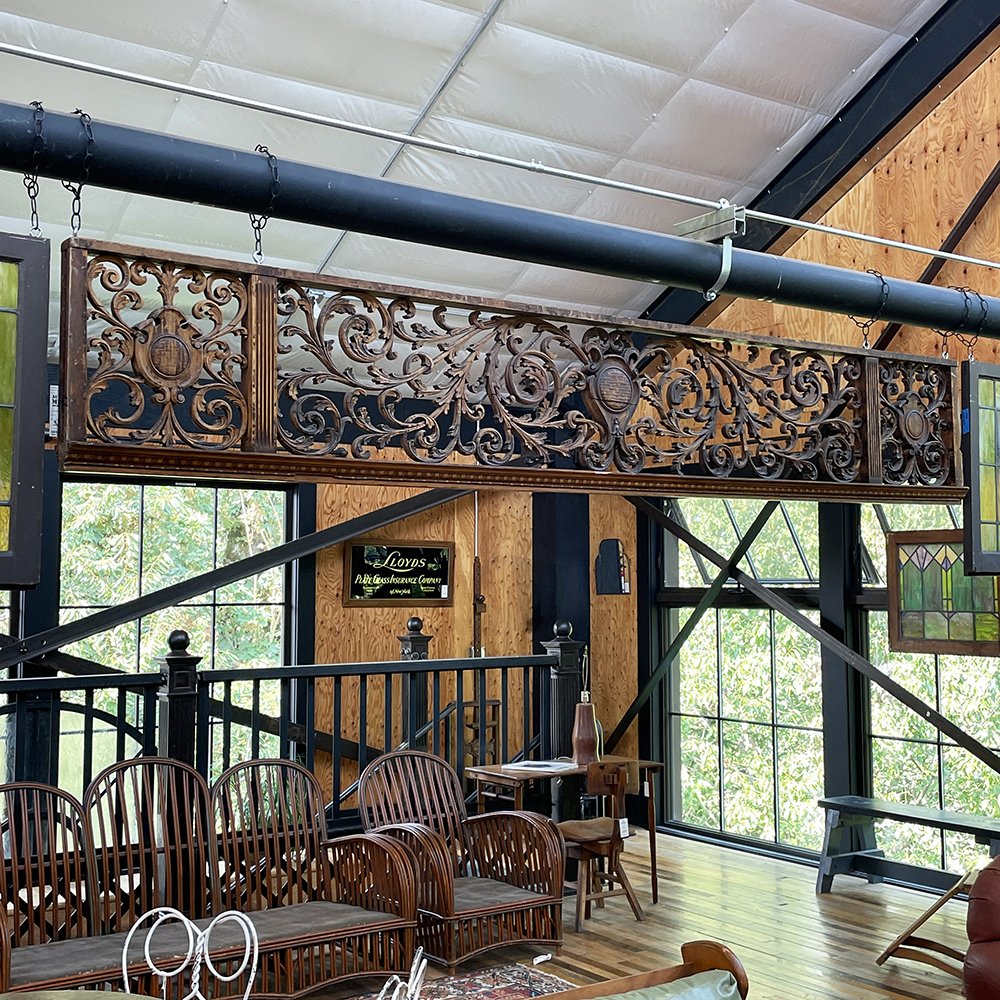 Ornately Carved Oak Spandrel