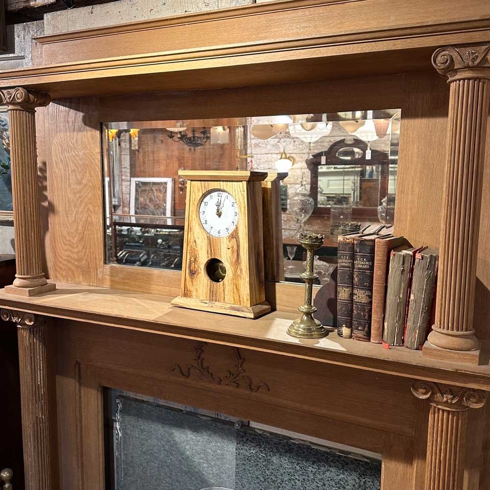 Victorian Oak Double Mantel