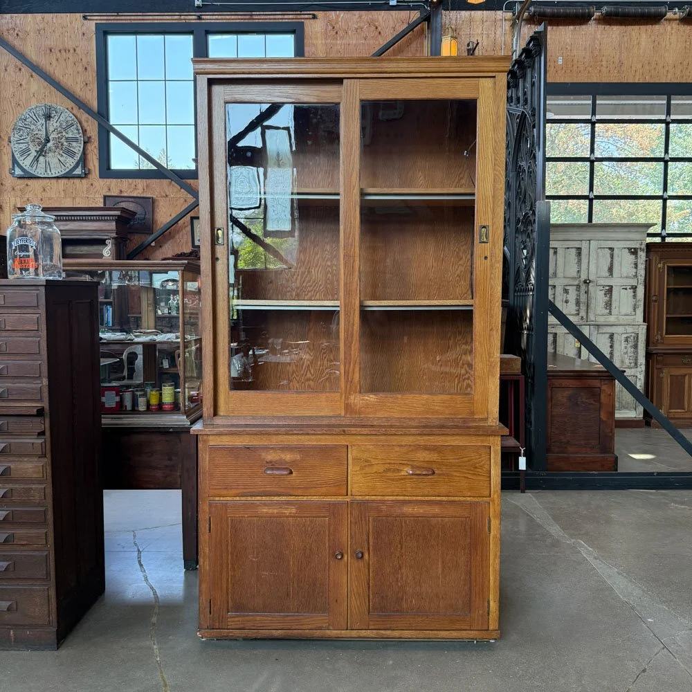 Kewaunee Manufacturing Company Oak Lab Cabinet
