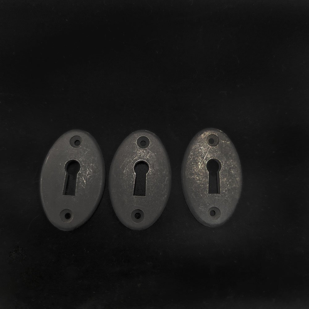Simple Black Plastic Escutcheon