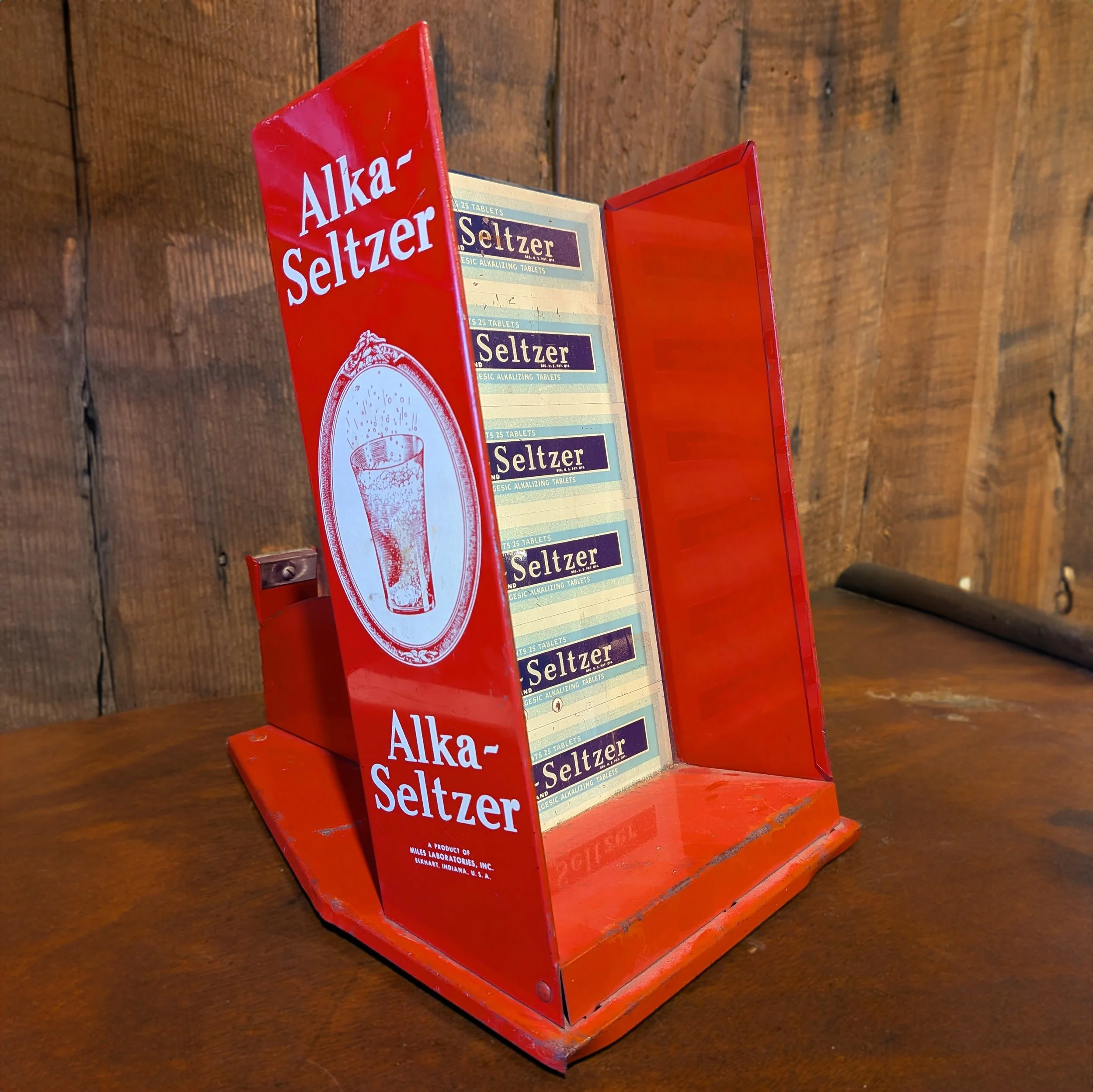 Alka Seltzer Sales Display and Tape Dispenser
