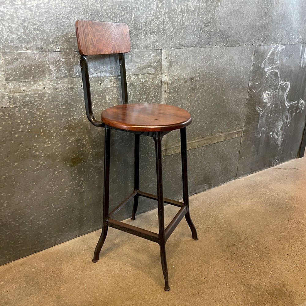 Refinished Industrial Stool
