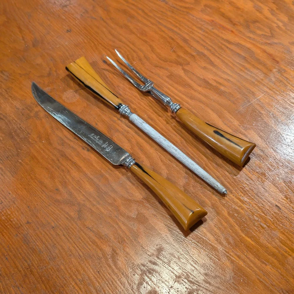 B Thomas & Co Makers Sheffield Carving Set — Aurora Mills