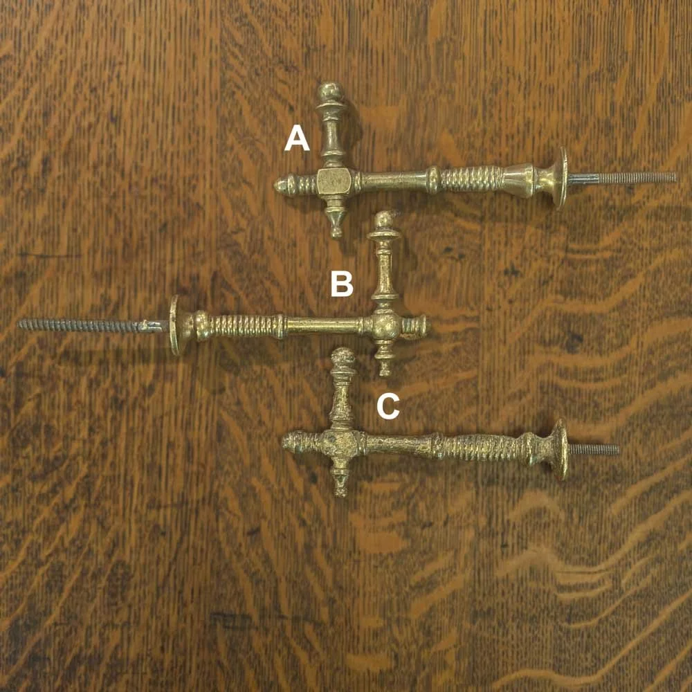 Eastlake Brass Coat Hooks