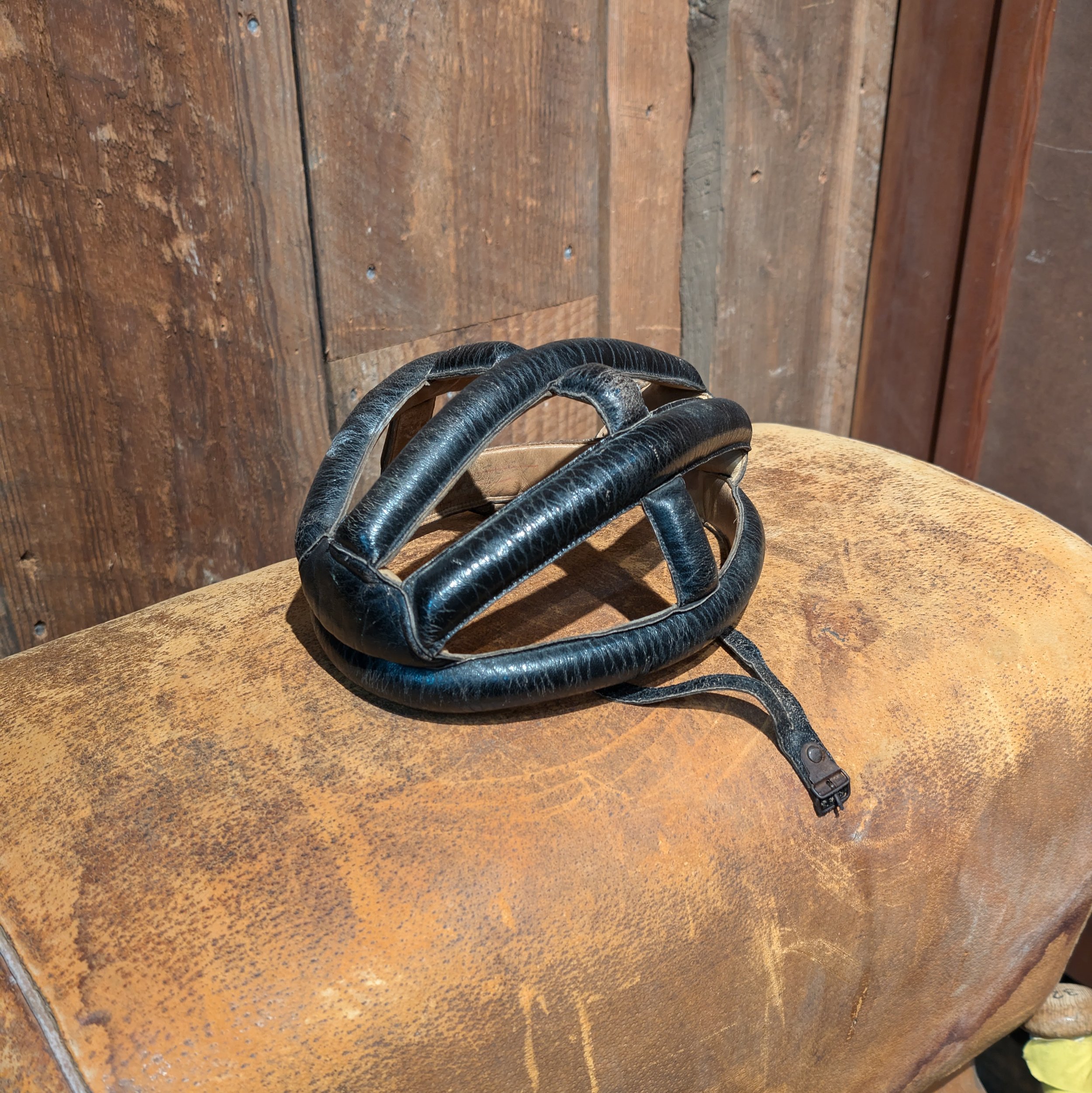 Leather Bicycle Helmet